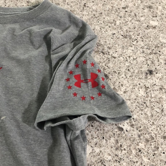 {Under Armour} Red White & Glow Crewneck Tee - Picture 8 of 10
